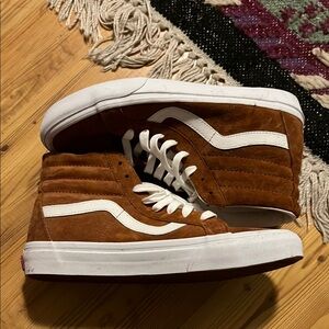 Vans Women’s Suede Brown High-Top Sneakers